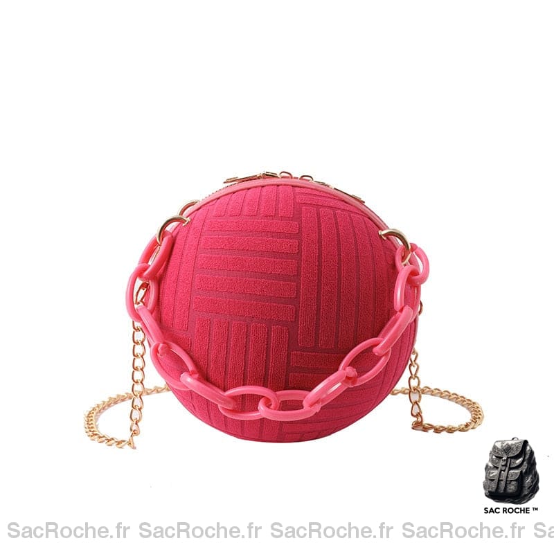 Sac Main Femme Le Bon Prix Fuchsia / 15X15X15Cm À