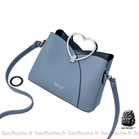 Sac Main Femme Léger - élégant & pratique - modèle Bleu - Sac Roche ™