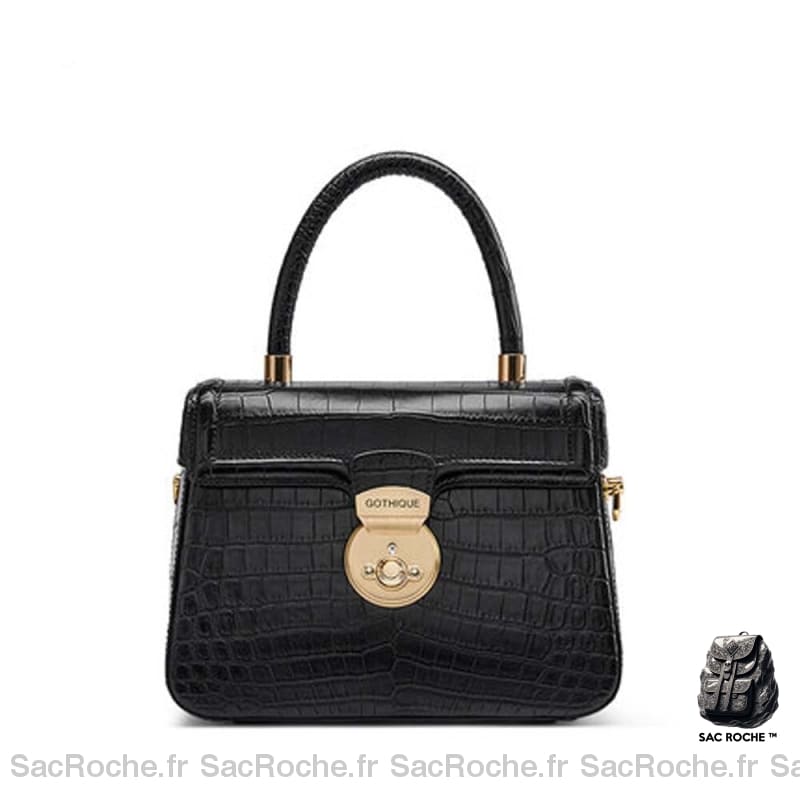 Sac Main Femme Léger Ultra Noir À