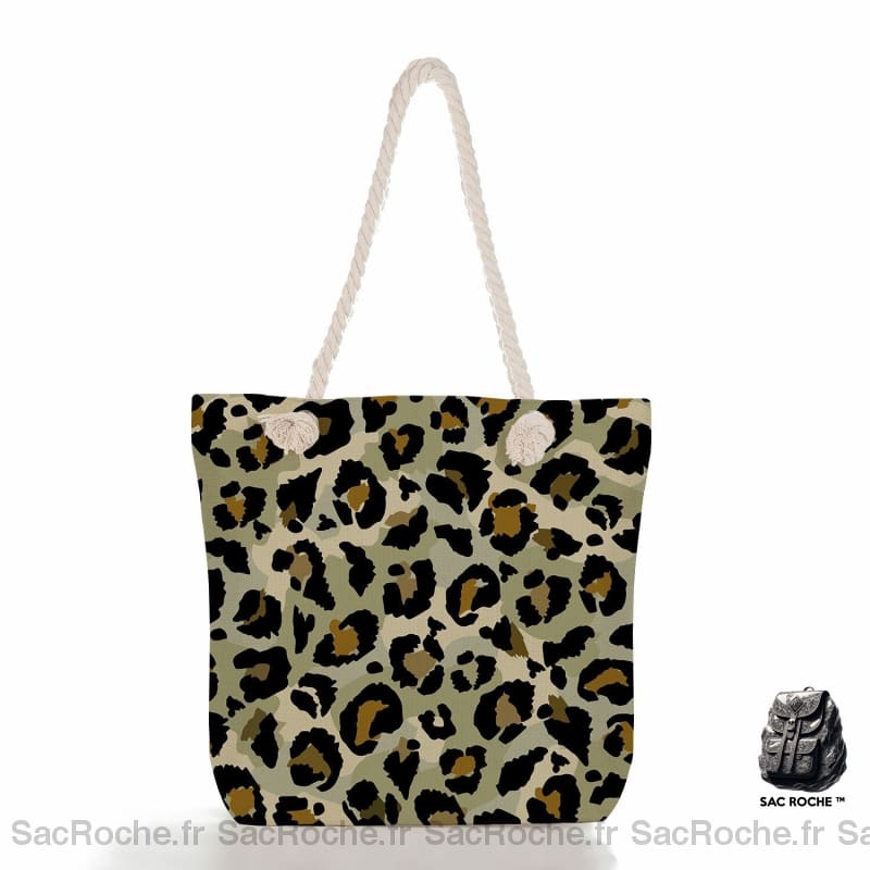 Sac Main Femme Leopard 1 / 35X33X12Cm À