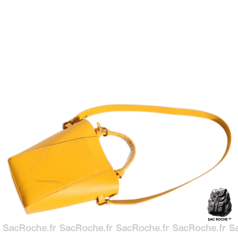 Sac Main Femme Long Cuir Jaune / S À