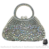Sac Main Femme Luxe 2017 - modèle Argenté / 23 x 19.5 x 7cm - Sac Roche ™