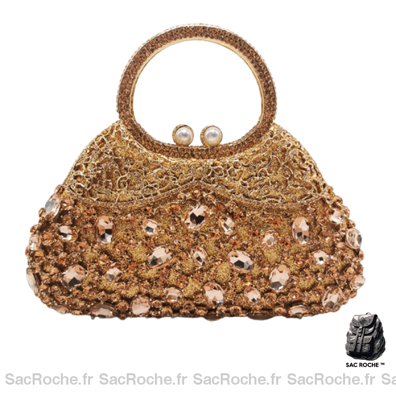 Sac Main Femme Luxe 2017 Champagne / 23 X 19.5 7Cm À