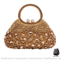 Sac Main Femme Luxe 2017 - modèle Champagne / 23 x 19.5 x 7cm - Sac Roche ™