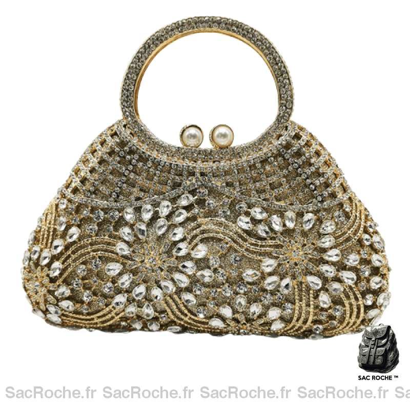 Sac Main Femme Luxe 2017 Doré Clair / 23 X 19.5 7Cm À