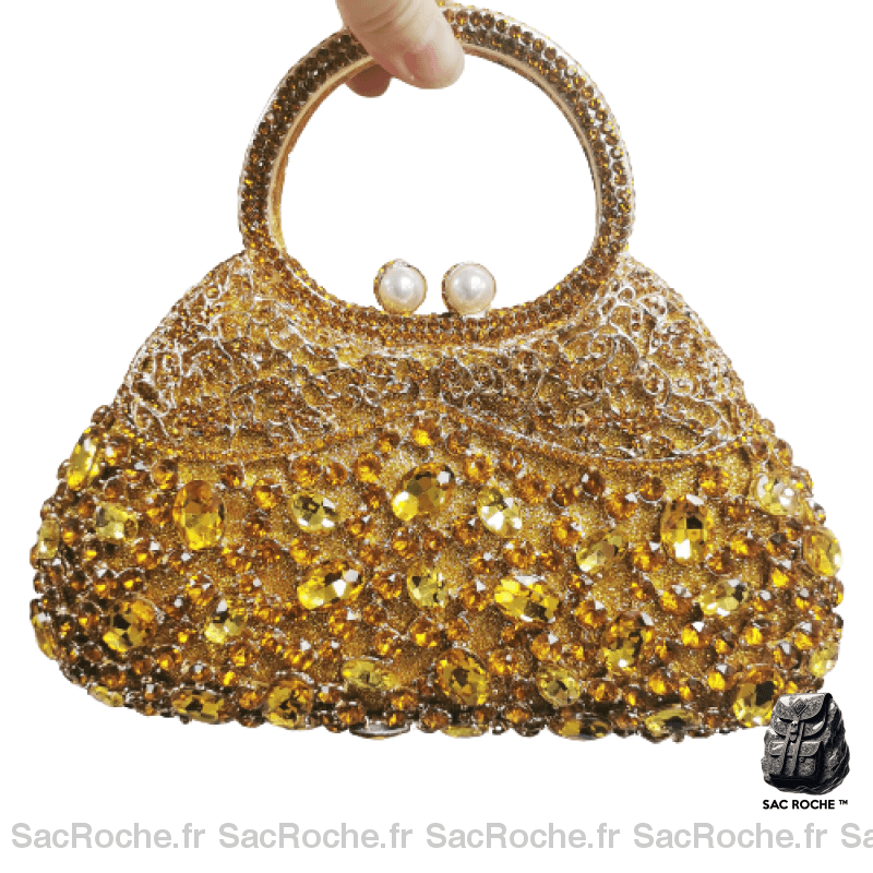 Sac Main Femme Luxe 2017 Jaune / 23 X 19.5 7Cm À