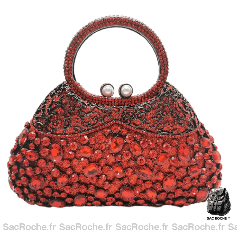 Sac Main Femme Luxe 2017 Rouge / 23 X 19.5 7Cm À