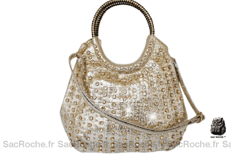 Sac Main Femme Luxe Doré / 28 X 10Cm 32Cm À