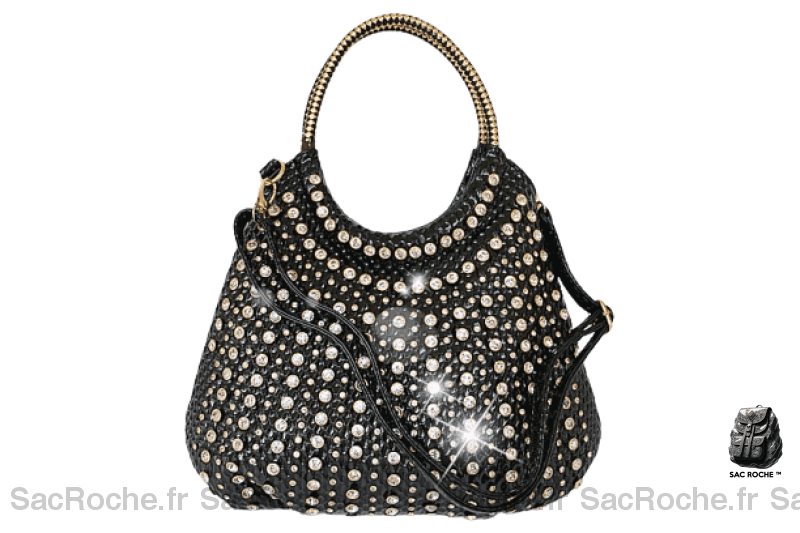 Sac Main Femme Luxe Noir / 28 X 10Cm 32Cm À