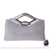 Sac Main Femme Luxe Vintage Argent À