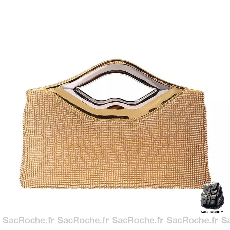 Sac Main Femme Luxe Vintage Doré À
