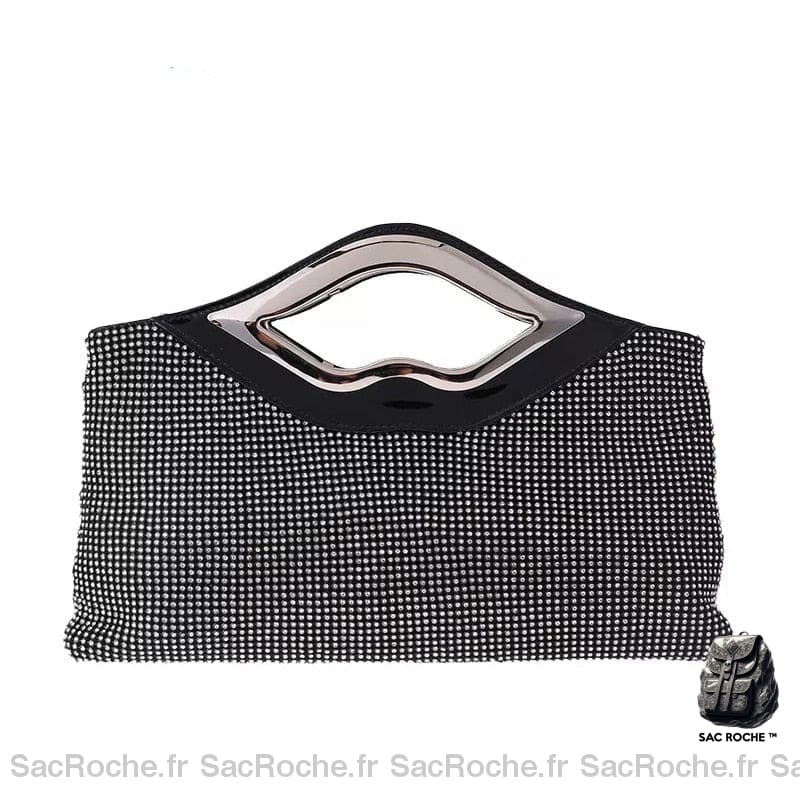 Sac Main Femme Luxe Vintage Noir À