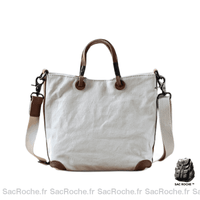 Sac Main Femme Lycée - modèle Blanc / 20cmX7cmX21cm - Sac Roche ™