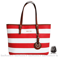 Sac Main Femme Lycée - modèle Rouge / 43x13x28cm - Sac Roche ™