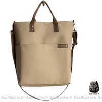 Sac Main Femme Lycéen Pas Cher - modèle Kaki / 28x11x35.5cm - Sac Roche ™