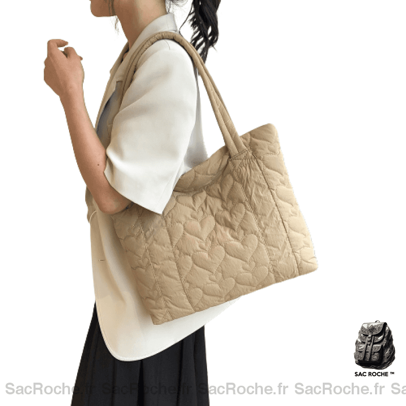 Sac Main Femme Lycéenne Pas Cher Kaki / 41X31X8Cm À