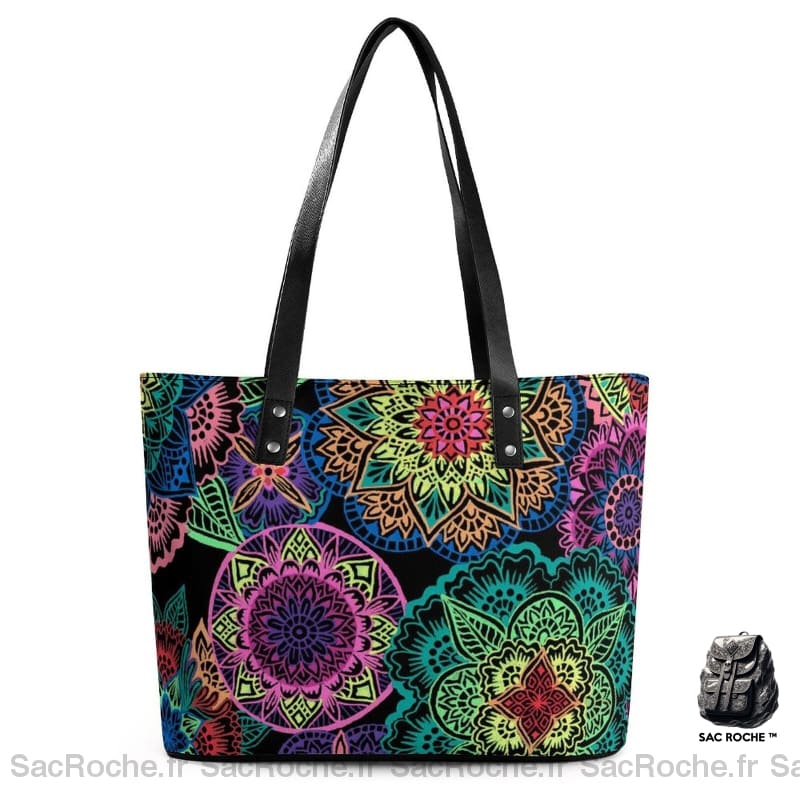 Sac Main Femme Mandala 5 / 29X34X14Cm À