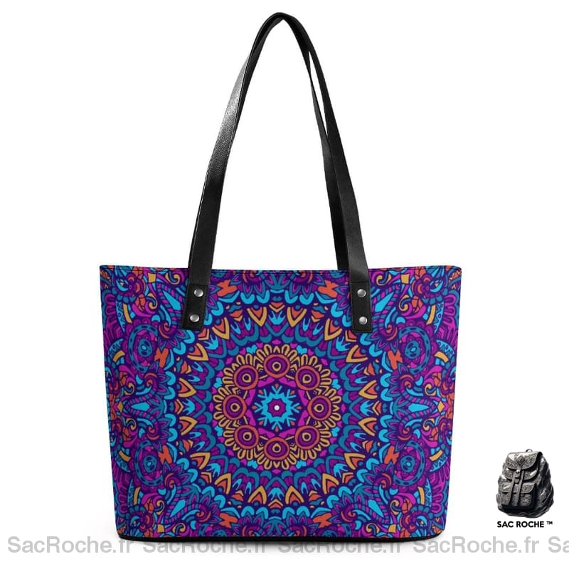 Sac Main Femme Mandala 6 / 29X34X14Cm À