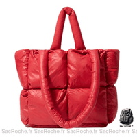 Sac Main Femme Matelassé Blanc - modèle Rouge - Sac Roche ™
