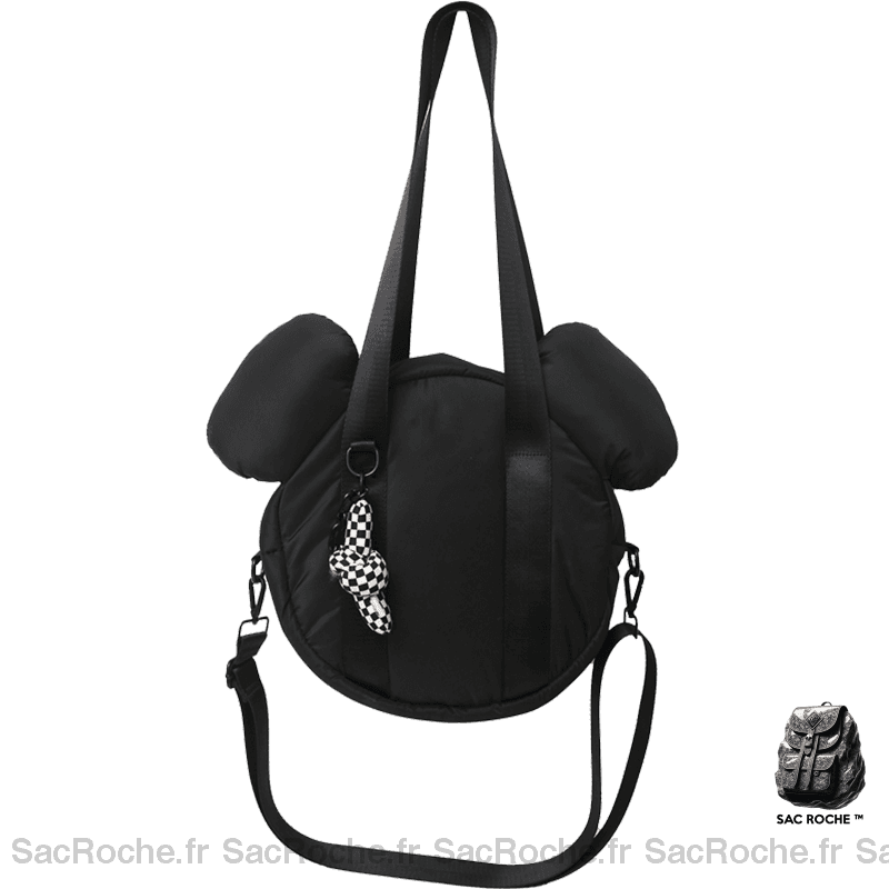 Sac Main Femme Mickey Disney Noir / 29Cmx10Cmx29Cm À