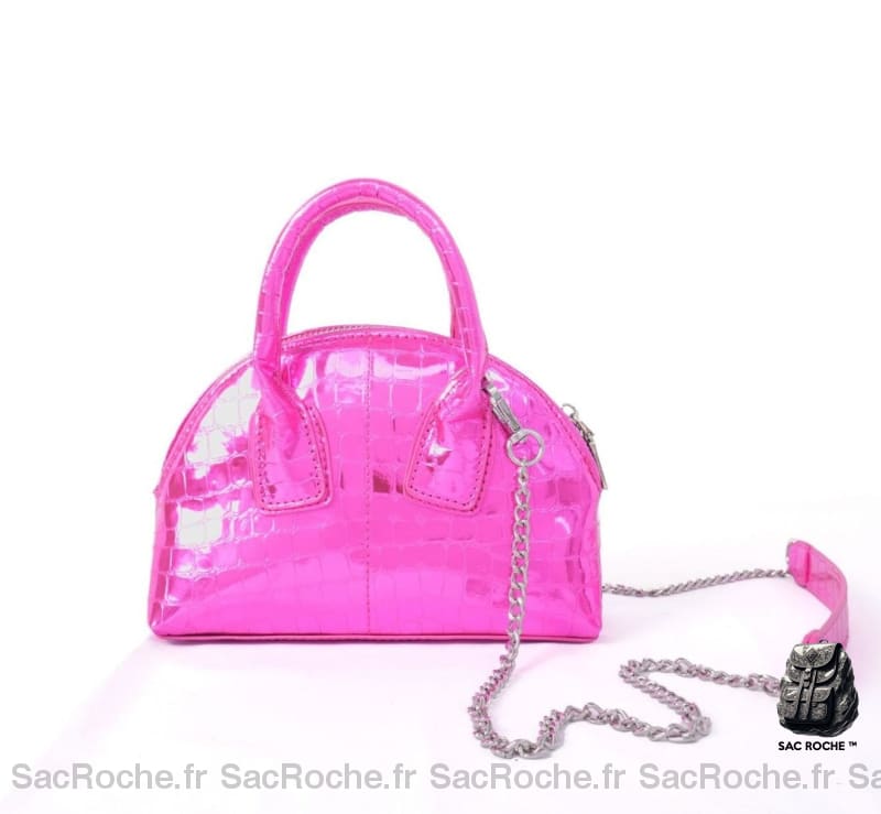 Sac Main Femme Mini Fuschia À