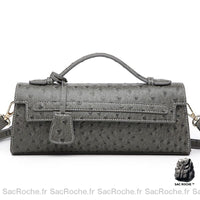 Sac Main Femme Mode 2019 - modèle Gris / 28x6.5x11cm - Sac Roche ™