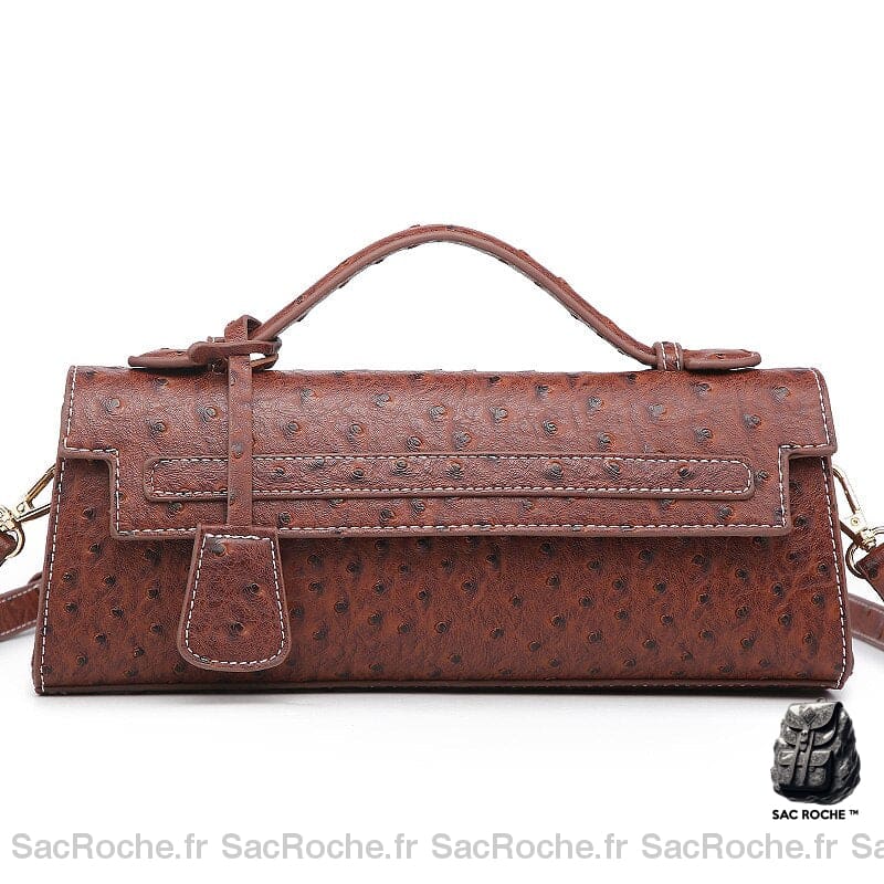 Sac Main Femme Mode 2019 Marron / 28X6.5X11Cm À