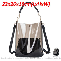 Sac Main Femme Mode - modèle Noir - Sac Roche ™