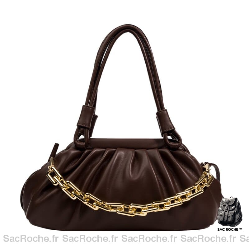 Sac Main Femme Mode Petit Café / 29 X 10 15Cm À