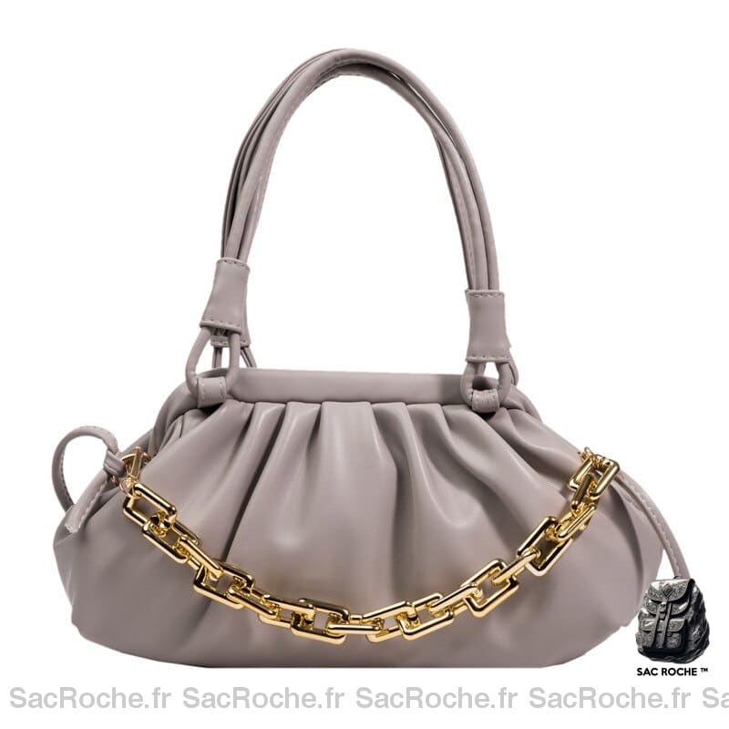 Sac Main Femme Mode Petit Gris / 29 X 10 15Cm À