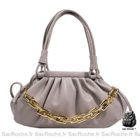 Sac Main Femme Mode Petit - modèle Gris / 29 x 10 x 15cm - Sac Roche ™