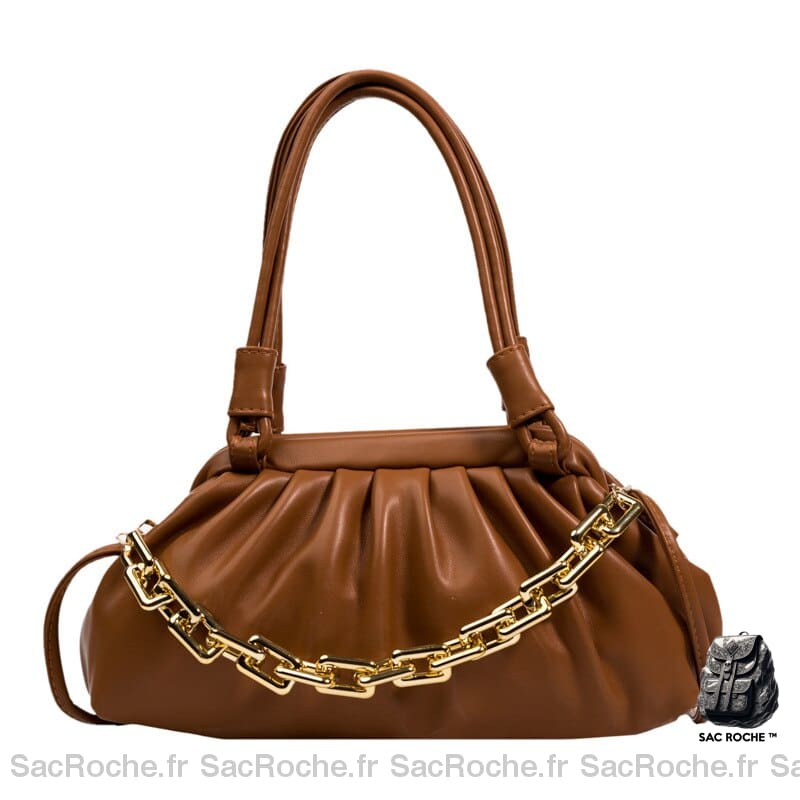 Sac Main Femme Mode Petit Marron / 29 X 10 15Cm À