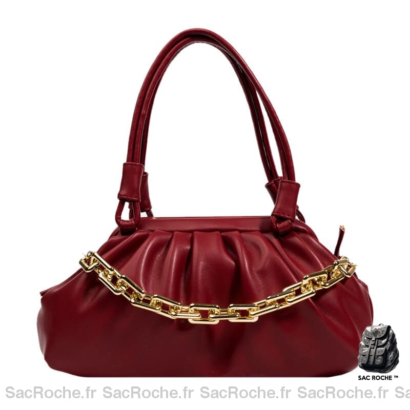 Sac Main Femme Mode Petit Rouge / 29 X 10 15Cm À