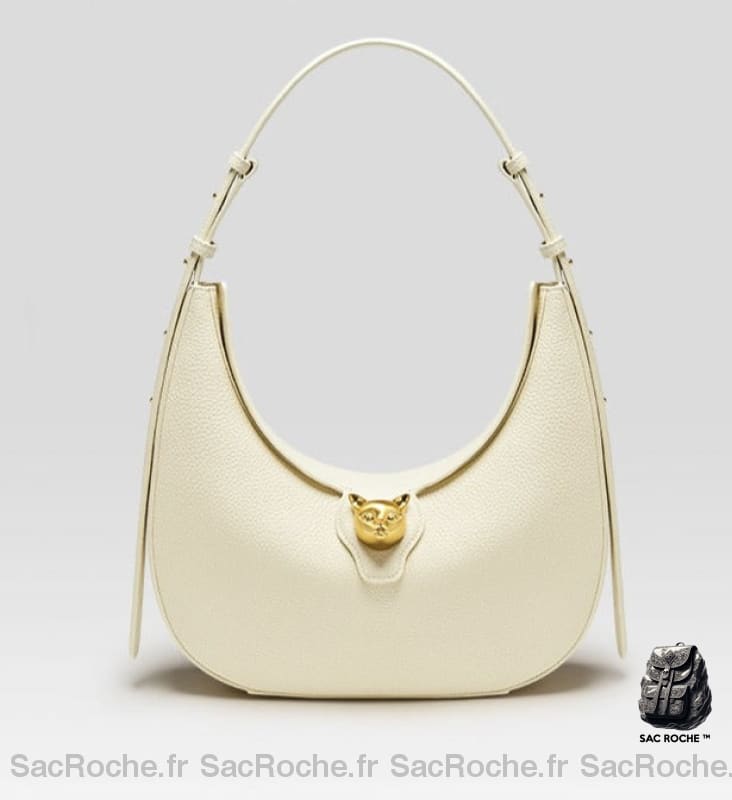 Sac Main Femme Moderne Blanc À
