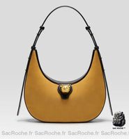 Sac Main Femme Moderne - modèle Jaune moutarde - Sac Roche ™