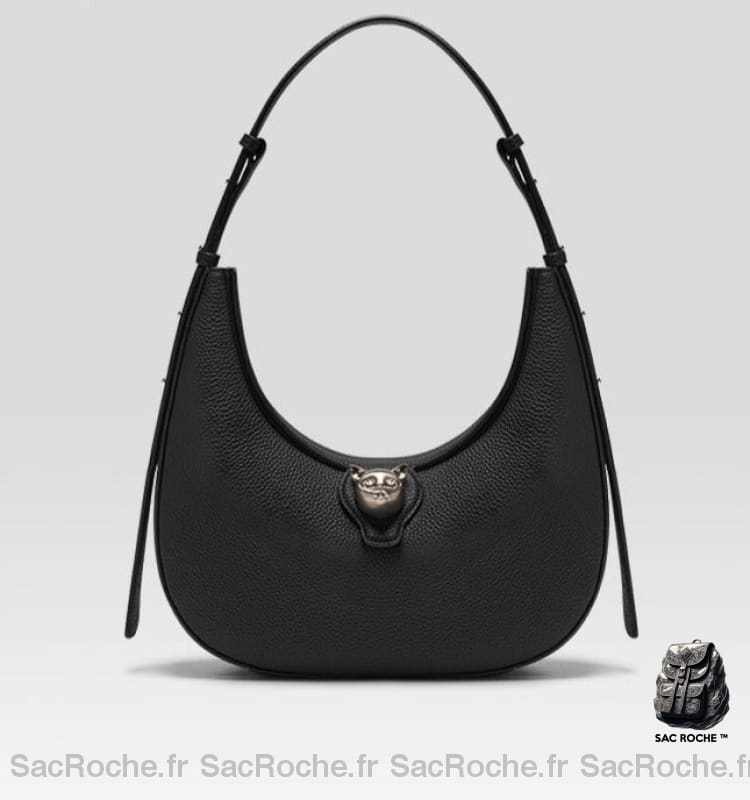 Sac Main Femme Moderne Noir À