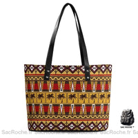 Sac Main Femme Motif Africain - modèle 10 / 29x34x14cm - Sac Roche ™