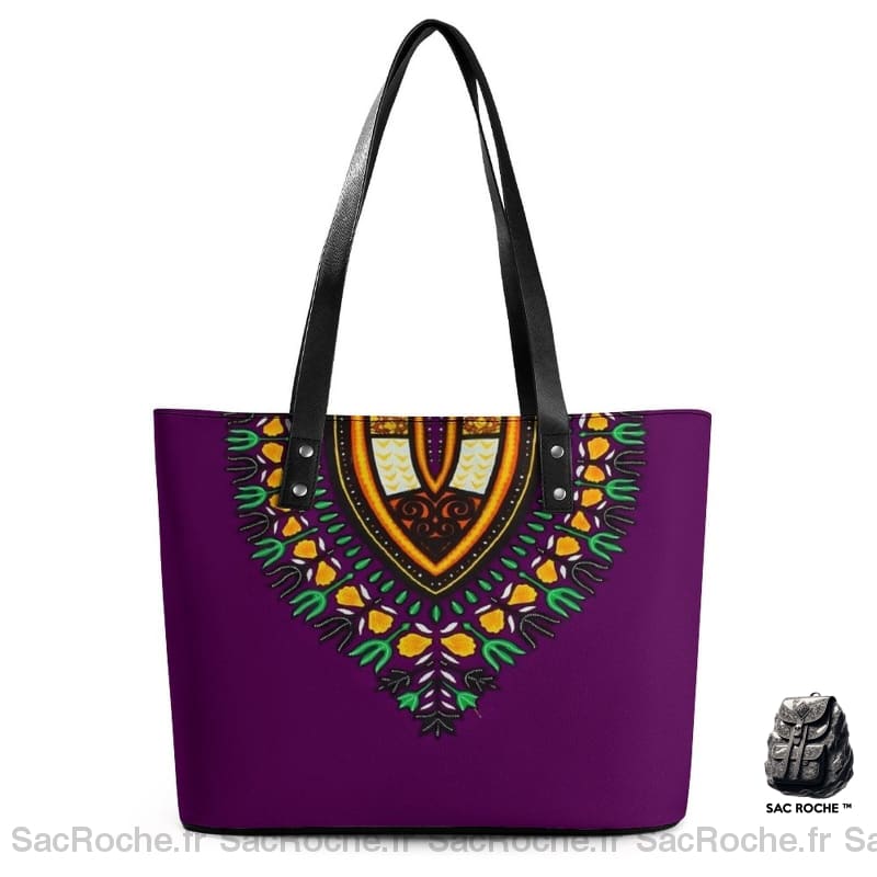 Sac Main Femme Motif Africain 5 / 29X34X14Cm À