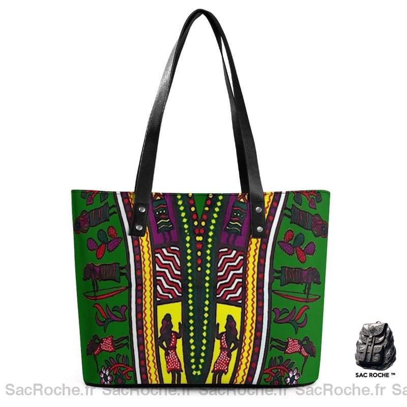 Sac Main Femme Motif Africain 6 / 29X34X14Cm À