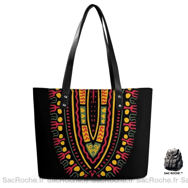 Sac Main Femme Motif Africain 9 / 29X34X14Cm À