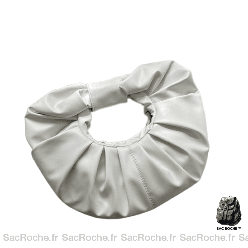 Sac Main Femme Mou Blanc / 26.5X26X4Cm À