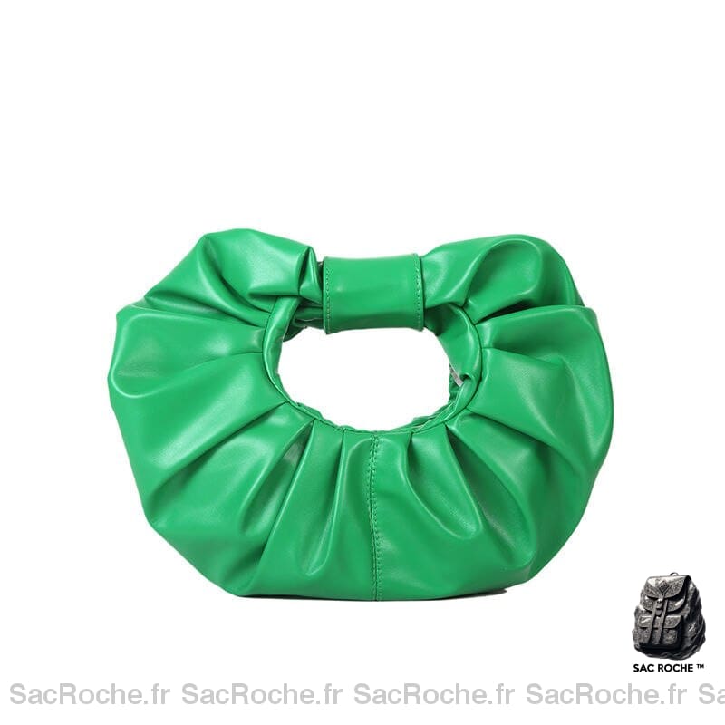 Sac Main Femme Mou Vert / 26.5X26X4Cm À