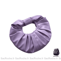 Sac Main Femme Mou - modèle Violet / 26.5x26x4cm - Sac Roche ™