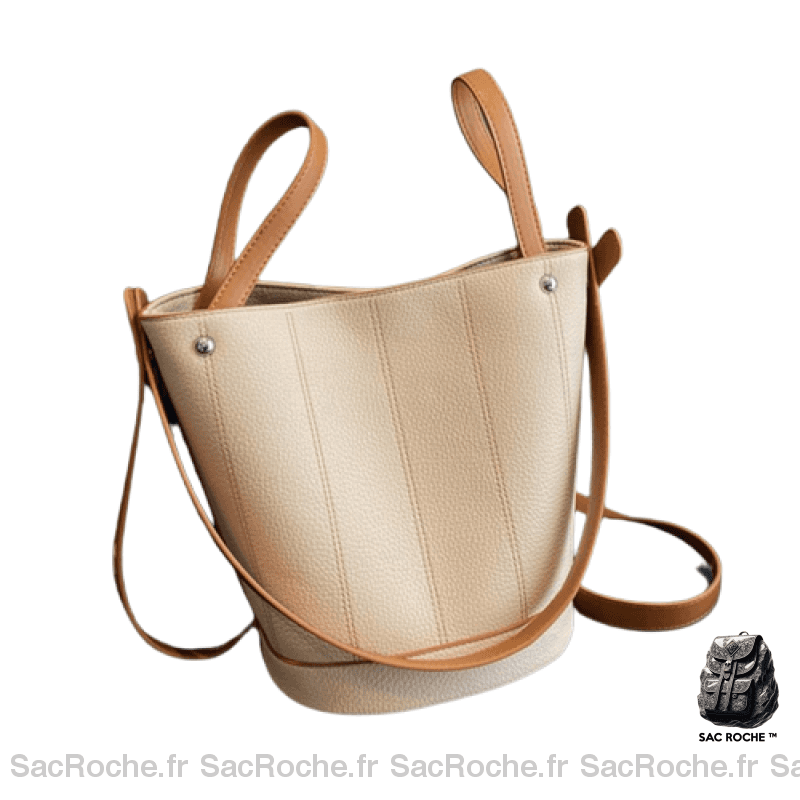 Sac Main Femme Multifonction Pochette Chic Blanc / 30X26X17Cm À