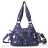 Sac Main Femme Multipoches Cuir Blue / (30Cm<Max Length<50Cm) À Main Femme