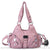 Sac main femme multipoches cuir - modèle Pink / (30cm<Max Length<50cm) - Sac Roche ™
