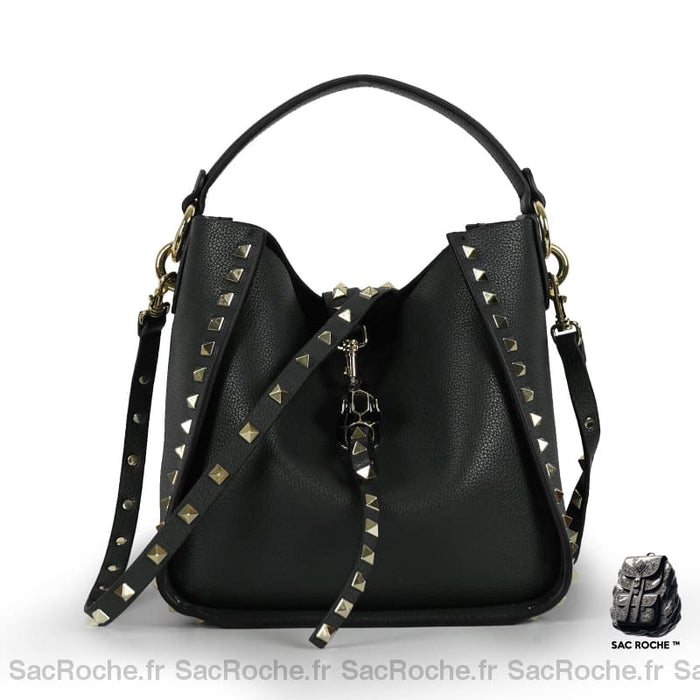 Sac Main Femme Noir Cloute À