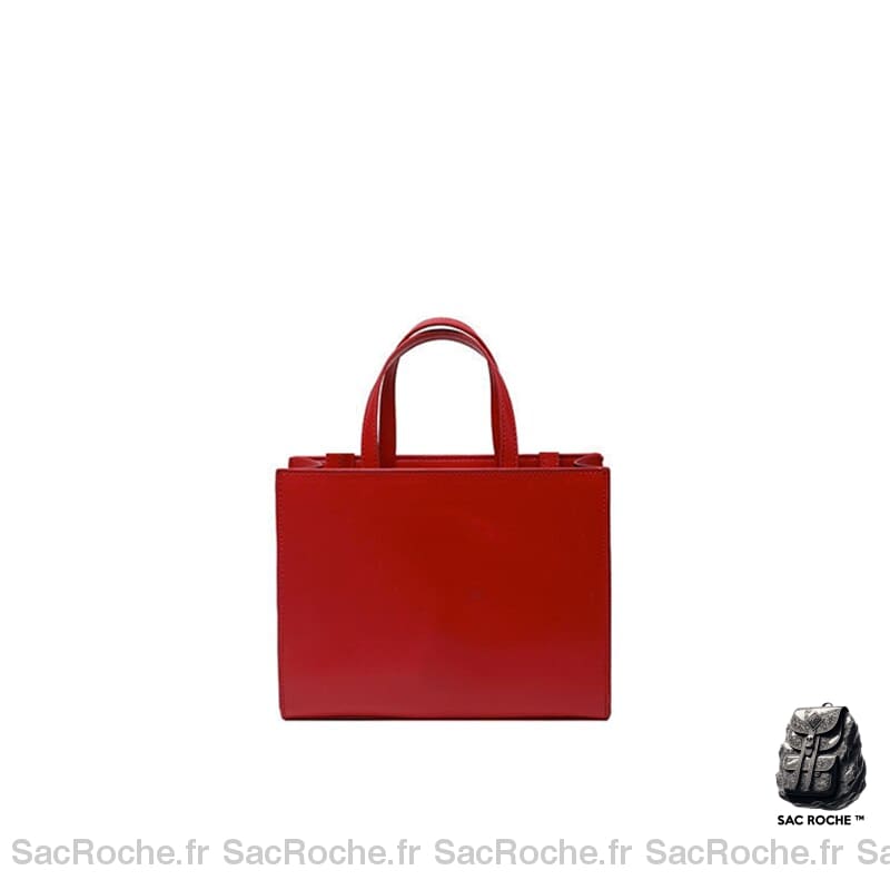 Sac Main Femme Noir Cuir Rouge / Xs À Main Femme