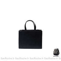Sac main femme noir cuir - Sac Roche ™