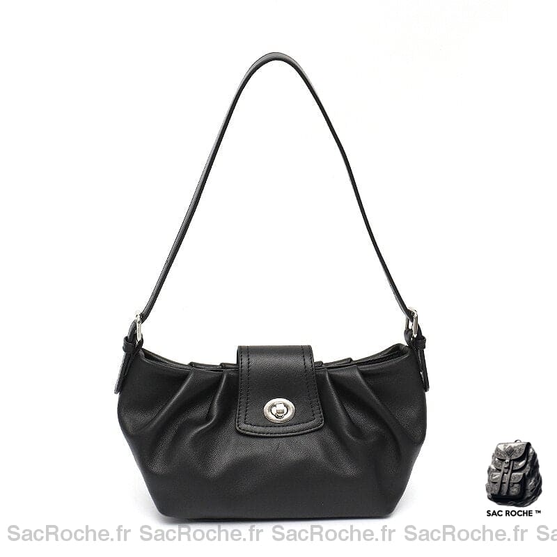 Sac Main Femme Noir Épaule / 21X15X9Cm À